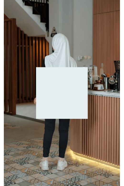 Segitiga Instan Oval Kania White